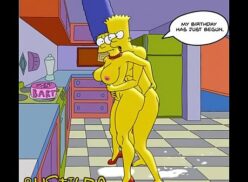 Bart comendo a marge