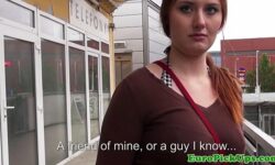 Publicsex euro jizzed on by a stranger