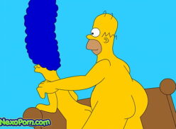 Marge simpson haciendo porno