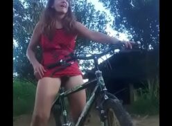 Masturbacion con bicicleta
