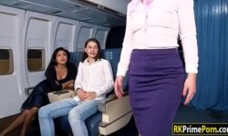 Sex with flight attendant porn