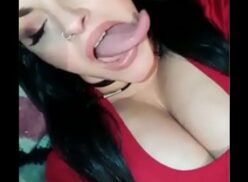 Long tongue oral sex