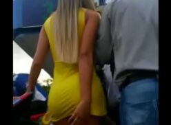 Big booty eating up dress