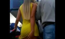 Big booty eating up dress