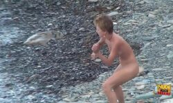 Spread pussy nudist beach