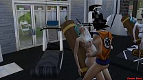 Vegeta and Bulma having sex